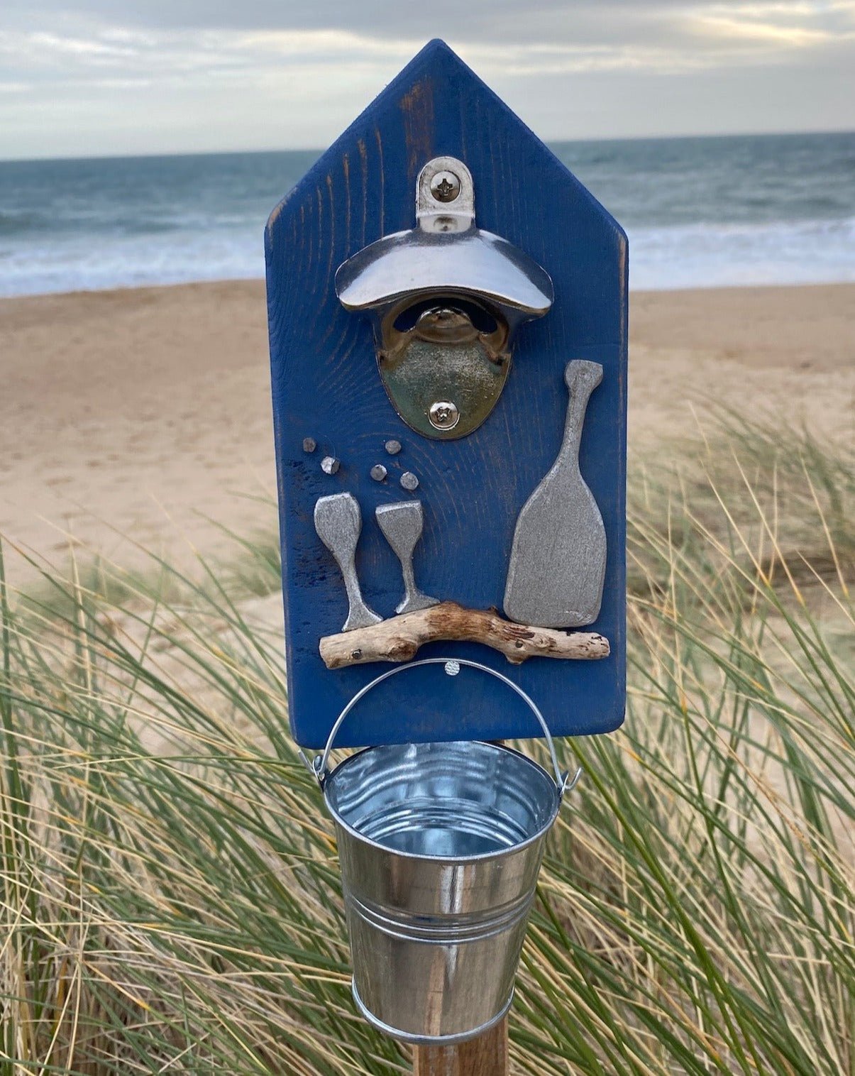 Beer bottle opener - Prosecco Detail and Silver Bucket - Drift Craft by Jo