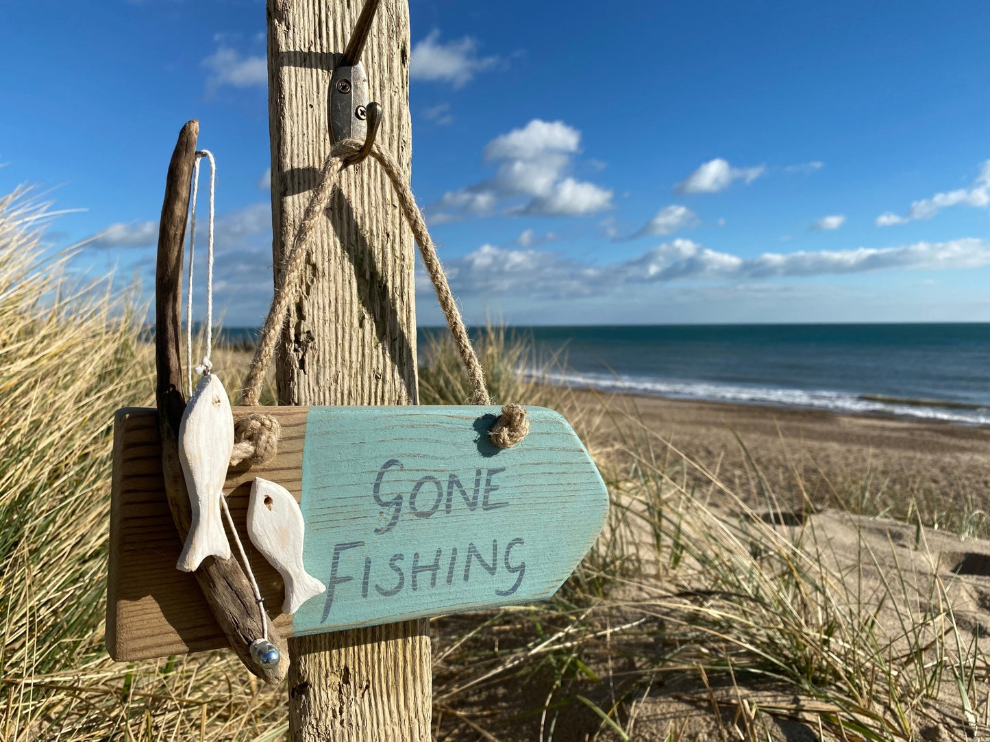 Driftcraft Gone Fishing Sign - Drift Craft by Jo