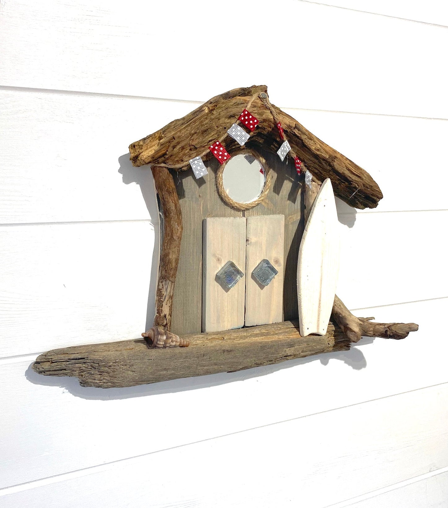 Driftwood Beach Hut Surf Shack - Grey - Drift Craft by Jo