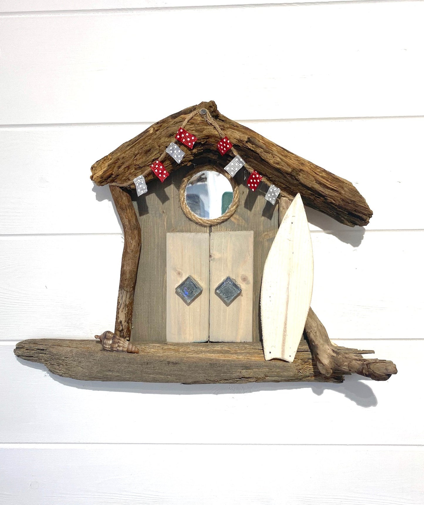 Driftwood Beach Hut Surf Shack - Grey - Drift Craft by Jo