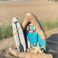 Driftwood Beach Hut - Turquoise, Paddleboard, Prosecco, Lifebouy and Starfish - Drift Craft by Jo