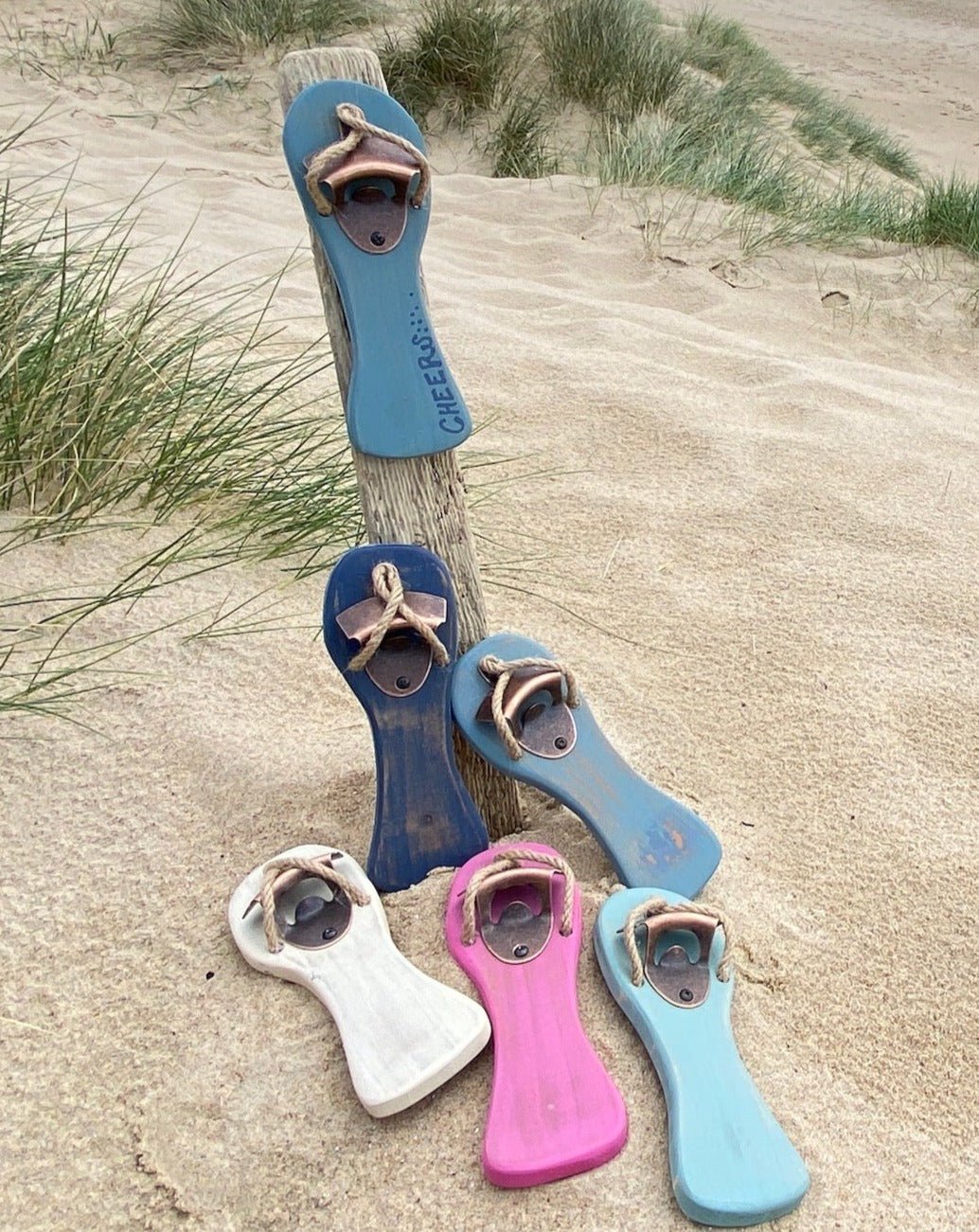 Flip Flop Bottle Opener with Magnetic Catcher - Single - Drift Craft by Jo