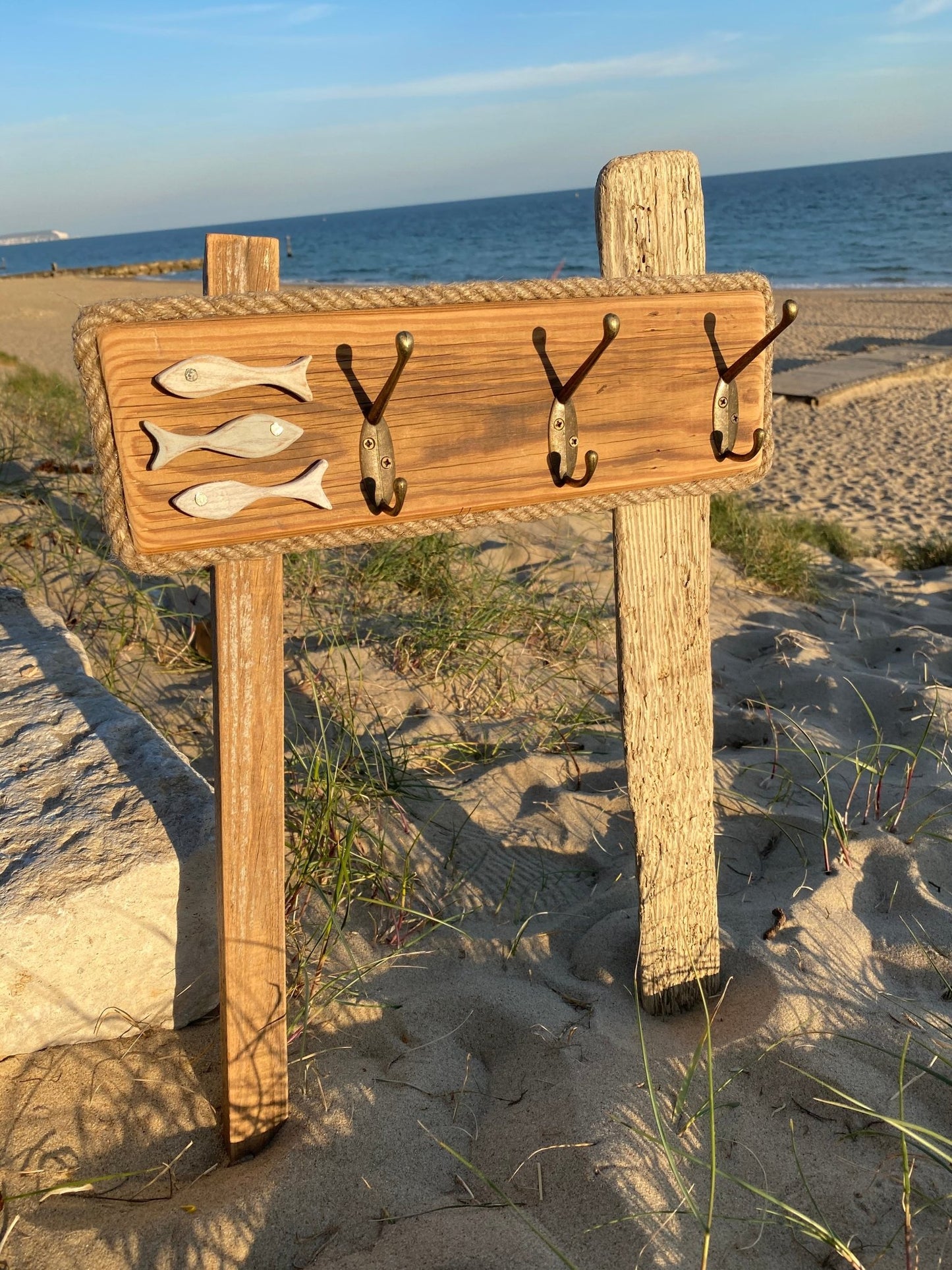 Rustic Drift Craft Triple hooks with 3 Fish - Drift Craft by Jo