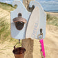 Rustic Surf Wave Bottle Opener with Bucket - Double - Light Blue - Surfboard - Drift Craft by Jo