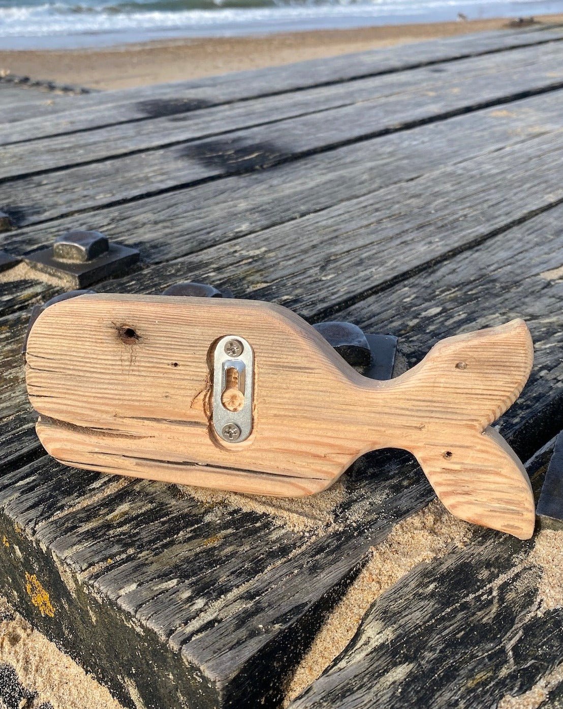 Rustic Wooden Whale Key Hooks - Drift Craft by Jo