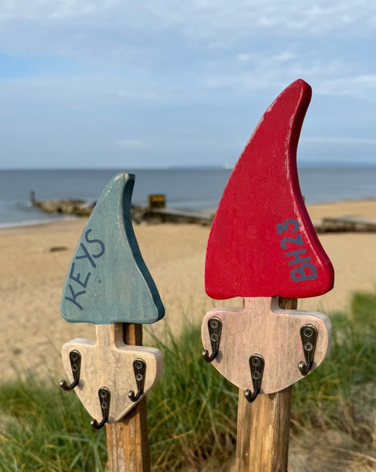 Rustic Sail Boat Key Hooks - Drift Craft by Jo