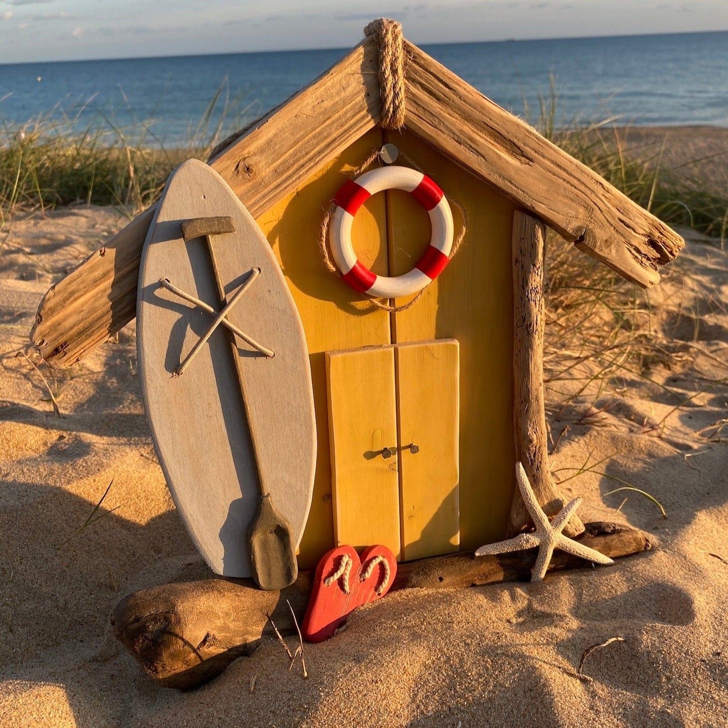 Customised Driftwood Beach Hut - Made to Order - Drift Craft by Jo