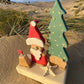 Driftcraft Christmas - Christmas Tree with lights and Santa Sandcastle - Drift Craft by Jo