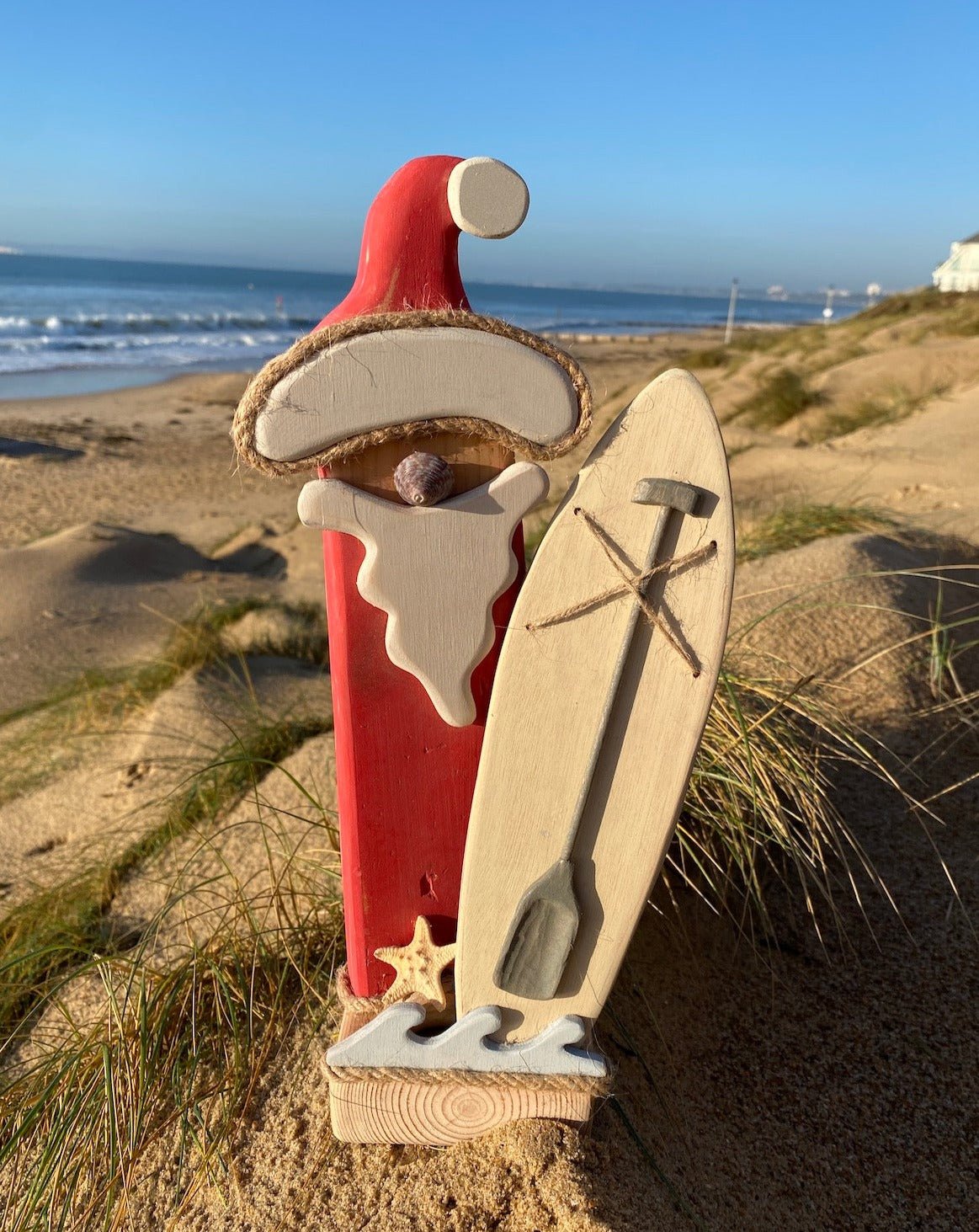 Driftcraft Christmas - Santa Paddleboard Sup Cream Right - Drift Craft by Jo
