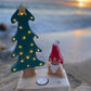 Driftcraft Christmas Tree with lights and Santa with Tealight - Drift Craft by Jo
