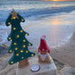Driftcraft Christmas Tree with lights and Santa with Tealight - Drift Craft by Jo