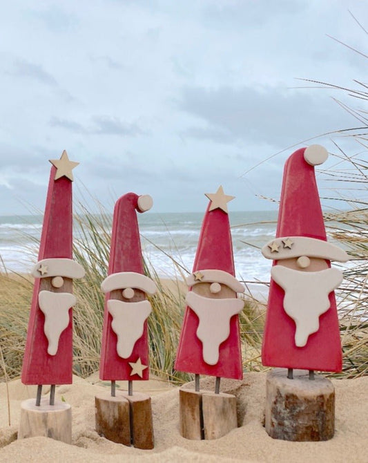Driftcraft Christmas - Wooden Santas - Drift Craft by Jo