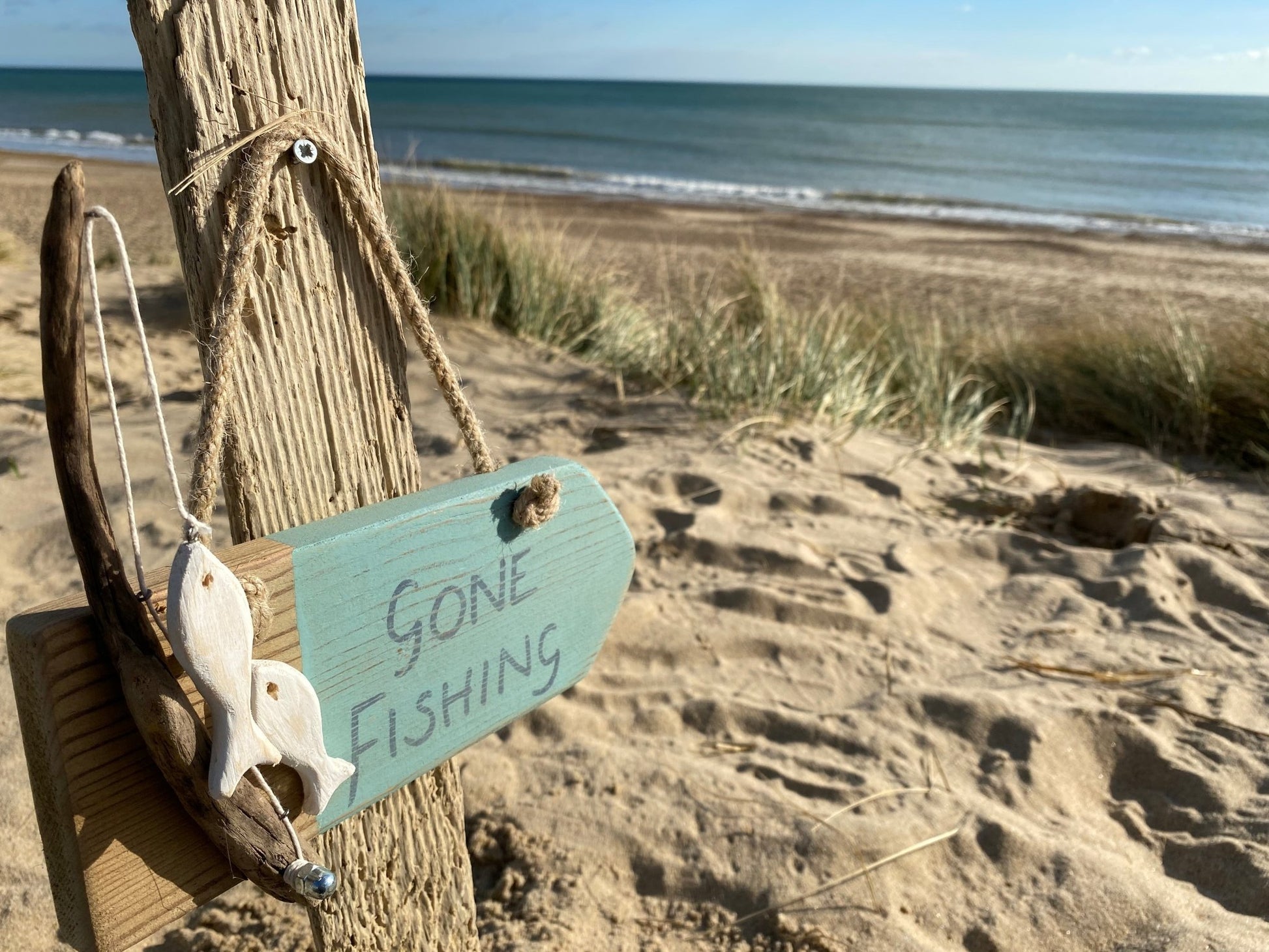 Driftcraft Gone Fishing Sign - Drift Craft by Jo