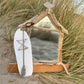 Driftwood Beach House Illuminating Mirror with Paddleboard and Seagull - Drift Craft by Jo