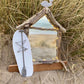 Driftwood Beach House Illuminating Mirror with Paddleboard and Seagull - Drift Craft by Jo