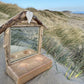 Driftwood Beach House Mirror with Tea light holders and Heart - Drift Craft by Jo