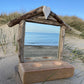 Driftwood Beach House Mirror with Tea light holders and Heart - Drift Craft by Jo