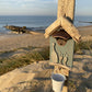 Driftwood beach hut bottle opener with Prosecco and white bucket - Drift Craft by Jo