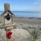 Driftwood Beach Hut Bottle Opener with Red Bucket - Drift Craft by Jo