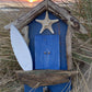 Driftwood Beach Hut Coat Hook - Blue / Starfish - Drift Craft by Jo