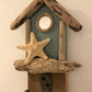 Driftwood Beach Hut Hooks with Starfish - Aqua - Drift Craft by Jo