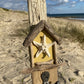 Driftwood Beach Hut Hooks with Starfish - Yellow - Drift Craft by Jo