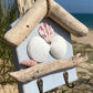 Driftwood Beach Hut Key Hooks - Light Blue with Shells - Drift Craft by Jo