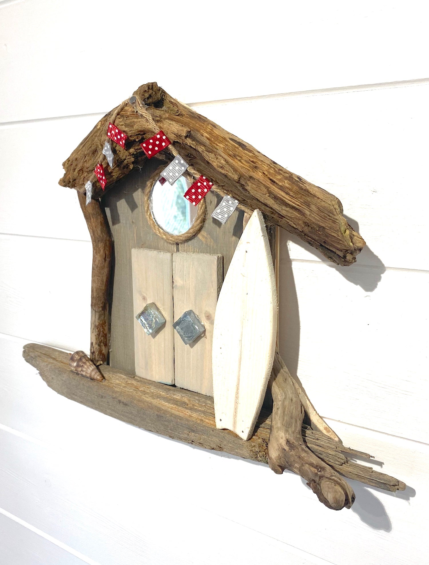 Driftwood Beach Hut Surf Shack - Grey - Drift Craft by Jo