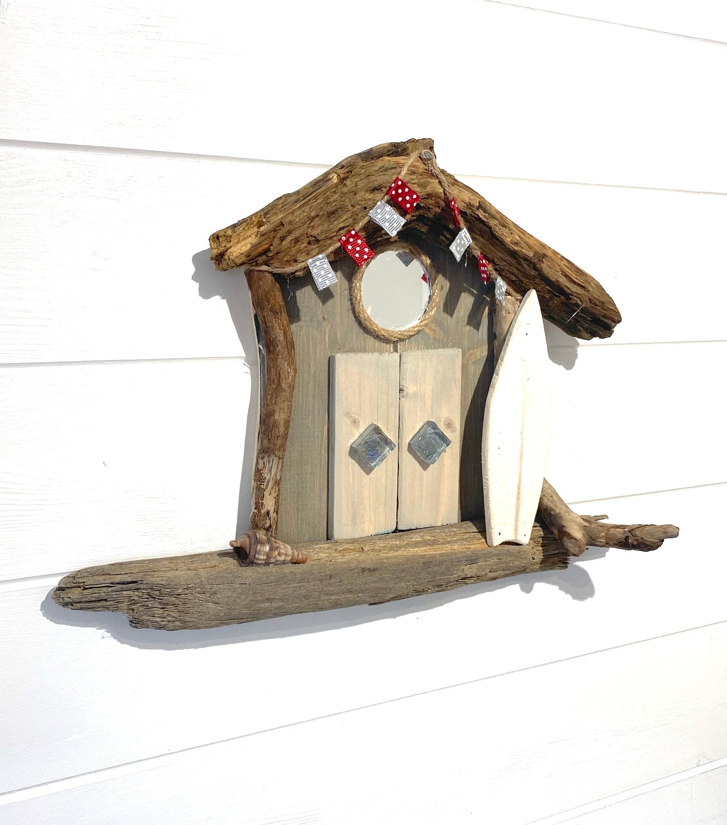 Driftwood Beach Hut Surf Shack - Grey - Drift Craft by Jo
