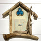 Driftwood Beach Hut with Key Hooks & Fishing Rod - Green - Drift Craft by Jo