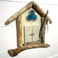 Driftwood Beach Hut with Key Hooks & Fishing Rod - Green - Drift Craft by Jo