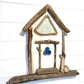 Driftwood Beach Hut with Lights Large - White - Drift Craft by Jo