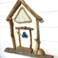 Driftwood Beach Hut with Lights Large - White - Drift Craft by Jo