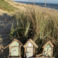 Driftwood beach huts - triple green grey green - Drift Craft by Jo