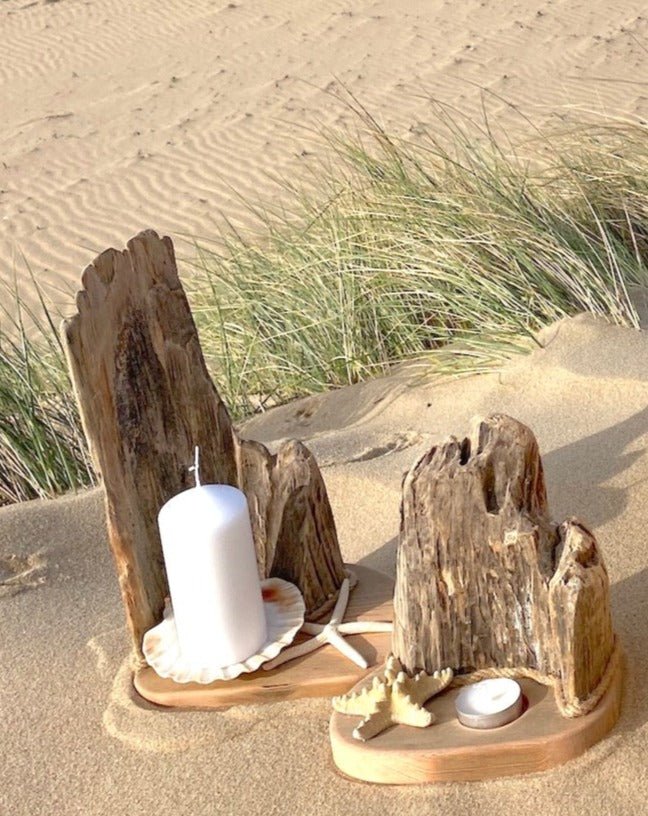 Driftwood Candle Holder - Drift Craft by Jo
