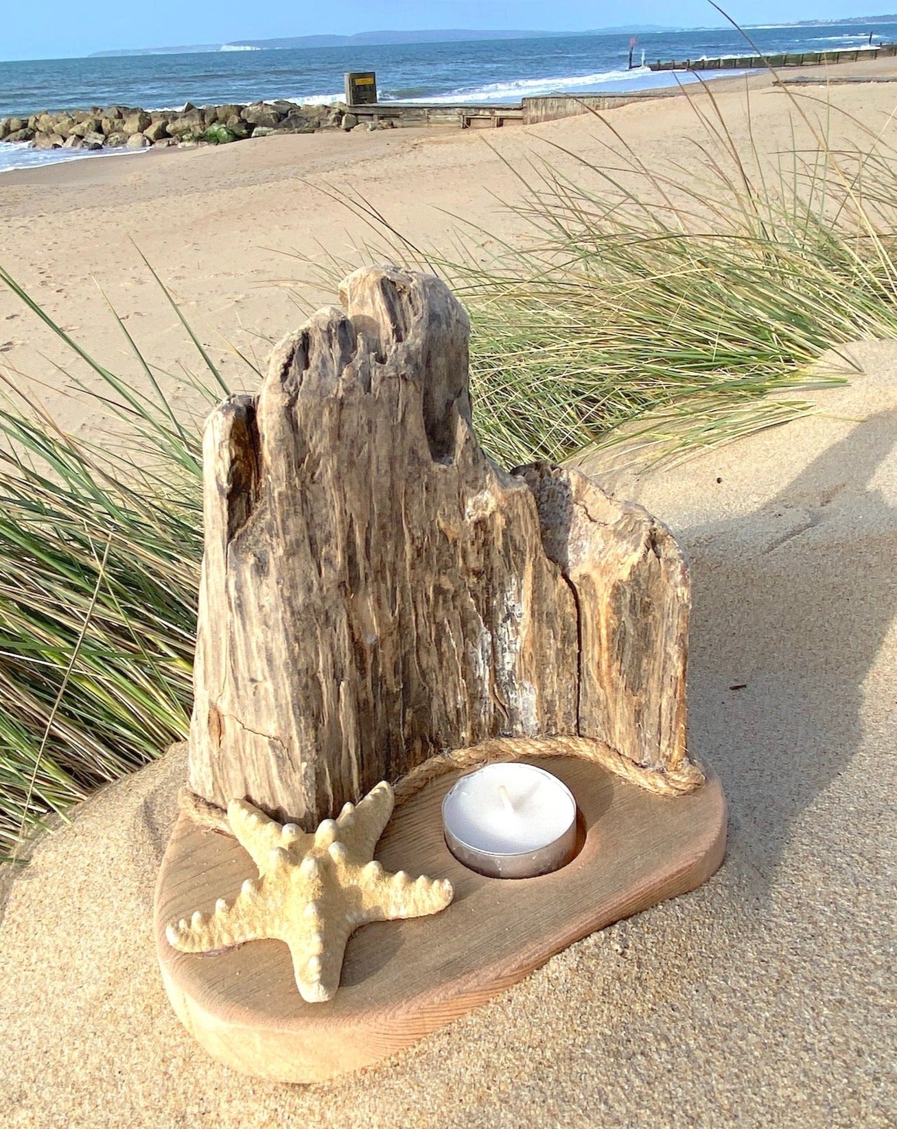 Driftwood Candle Holder - Drift Craft by Jo