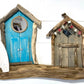 Driftwood Double Beach Hut Surf Shack - Blue / Grey - Drift Craft by Jo