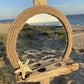 Driftwood Mirror -Round with rope, starfish and tea light shelf - Drift Craft by Jo