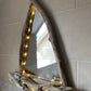 Driftwood Mirror - Sail Boat with Led Lights, Fish and Red Flag - Drift Craft by Jo