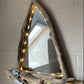 Driftwood Mirror - Sail Boat with Led Lights, Fish and Red Flag - Drift Craft by Jo