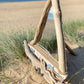 Driftwood mirror - sailboat with anchor hook and fish - Drift Craft by Jo