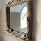Driftwood Mirror - Square with Lights and Starfish Detail - Drift Craft by Jo