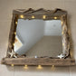 Driftwood Mirror - Square with Lights and Starfish Detail - Drift Craft by Jo