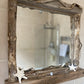 Driftwood Mirror - Square with Lights and Starfish Detail - Drift Craft by Jo