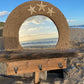Driftwood Mirror with Shelf, Starfish, Rope and Coat Hooks - Drift Craft by Jo