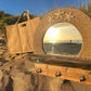 Driftwood Mirror with Shelf, Starfish, Rope and Coat Hooks - Drift Craft by Jo