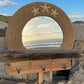 Driftwood Mirror with Shelf, Starfish, Rope and Coat Hooks - Drift Craft by Jo