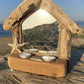 Driftwood Shack Mirror with Starfish & 2 Tealights - Drift Craft by Jo