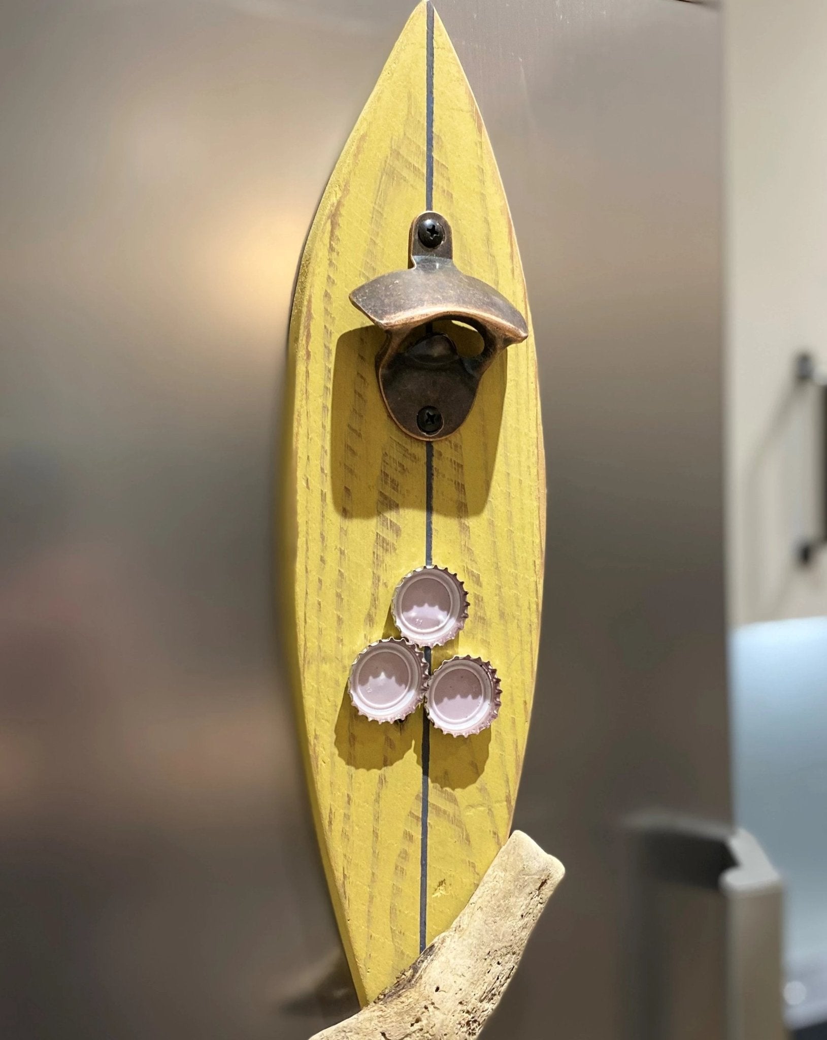 Driftwood Surf board Magnetic Bottle Opener - Various Bright colours - Drift Craft by Jo