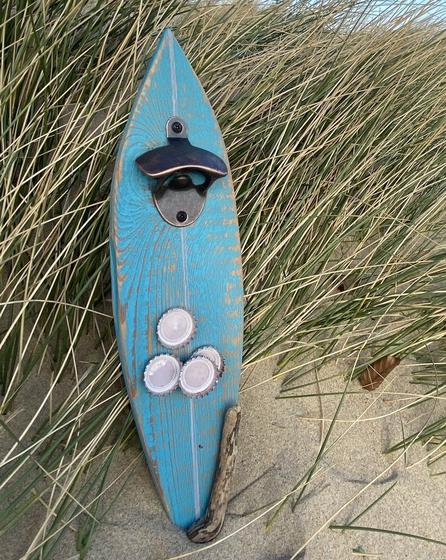 Driftwood Surf board Magnetic Bottle Opener - Various Bright colours - Drift Craft by Jo